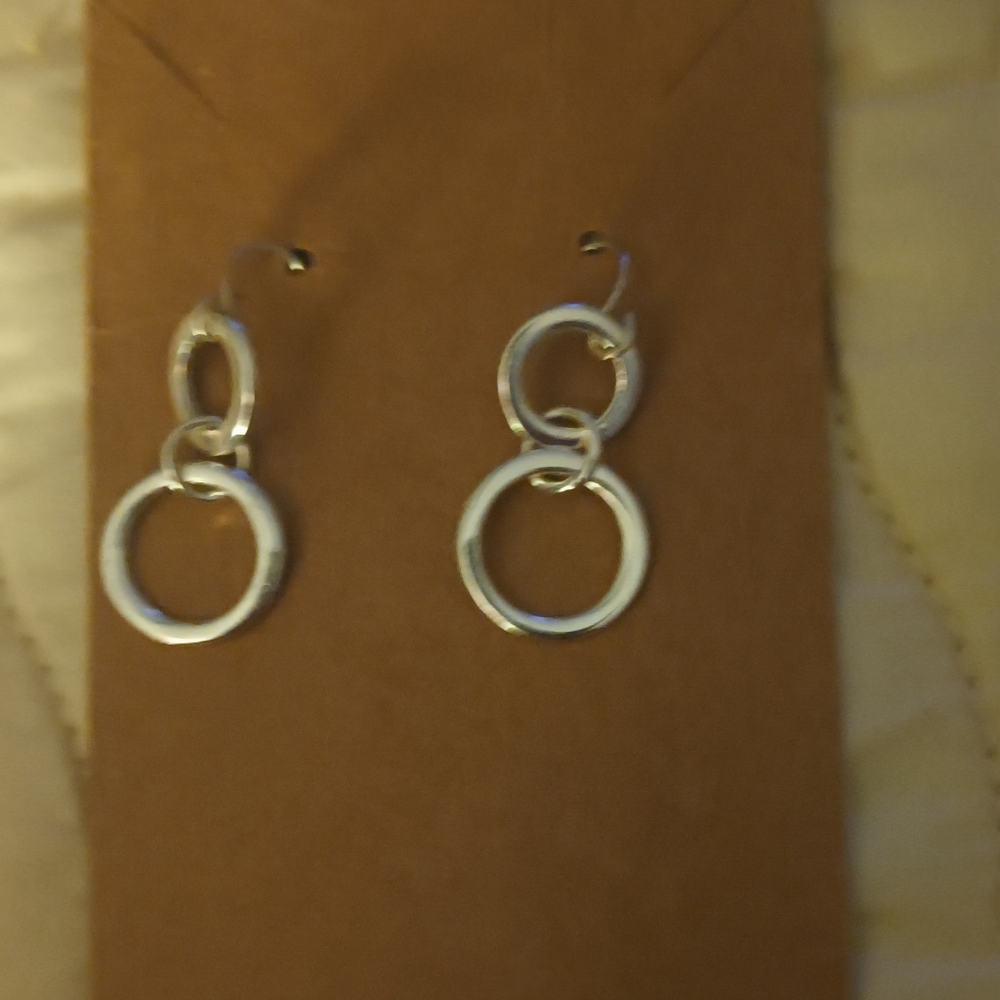 Elegant Silver Hoop Earrings